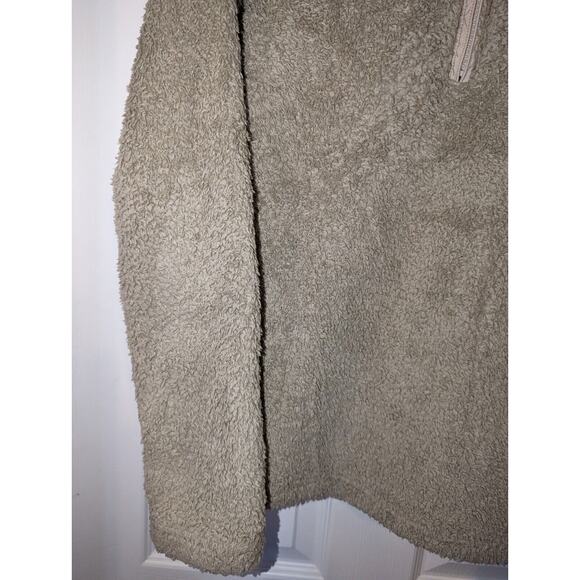 Patagonia Pullover 1/4 Zip Women's Large Beige Sherpa Fleece Los Gatos - Picture 4 of 14
